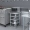 Amgood 24in D x 24in L Stainless Steel Table, Three Undershelves AMG WT-2424-3SH-Z - alternate 5