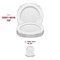 Smarty Had A Party 7.5" White with Silver Fancy Round Disposable Plastic Salad Plates, 120PK 8887-WHS-CASE - alternate 5