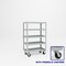 Pucel Expanded Metal Stock Cart, Five Shelf, 36 in W x 18 in D x 56 in H, Gray X-1836-P - alternate 1