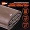 Tarpex Ultra Heavy Duty Tarp, 20 ft x 30 ft, 20 Mil, Brown/White, Polyethylene UHD-TA-2030 - alternate 2