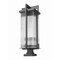 Z-Lite Fortis Sand Black 3 Light Outdoor Pier Mounted Fixture 5031PHXLS-SQPM-BK - alternate 6