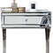 Homeroots 24" Stainless Steel and Mirror Nightstand 475782 - alternate 4