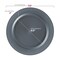 Smarty Had A Party Matte Charcoal Gray Round Plastic Dinnerware Value Set (120 Dinner Plates + 120 Salad Plates), 240PK 4850CHGR-VP-CASE - alternate 5