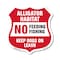 Signmission Alligator Warning Shield Sign Alligator, 6 Inch X 6 Inch, Plastic Sign SHI-P-6-357 - alternate 1