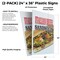 Signmission Italian Beef Sandwich, Plastic Signs Only 24 Inch x 36 Inch, Corrugated Plastic, 2PK CSB-2436-2PACK-Italian Beef Sandwich - alternate 2
