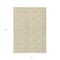 Homeroots 8' X 10' Wheat And Ivory Geometric Washable Indoor Outdoor Area Rug 594890 - alternate 8