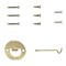 Kwikset Mobile Home Polished Brass Privacy Bed/Bath Door Knob 300M 3 CP 7/8RFL RCS - alternate 4