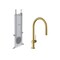 Hansgrohe Talis N HighArc Kitchen Faucet, O-Style, 2-Spray Pull-Down, w/ sBox, 1.75 GPM in Brushed Gold Optic 72801251 - alternate 1