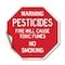 Signmission Warning Pesticides Fire Will Cause, 10 Inch X 10 Inch, Vinyl Decal OC-D-10-341 - alternate 1