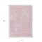 Homeroots 8' X 10' Pink And Ivory Geometric Washable Indoor Outdoor Area Rug 595106 - alternate 4
