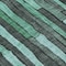 Homeroots 8' Sage Teal Blue And Emerald Round Striped Washable Indoor Outdoor Area Rug 608972 - alternate 4