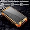 Alpha Digital Power Bank- 20,000mAh, Solar, 4 Cables, Wireless Charging - Orange ZL808-OR - alternate 5
