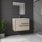 Homeroots 32" Tan Wood Floating Bathroom Vanity With White Sink And Two Drawers 624096 - alternate 4