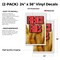 Signmission French Fries, Vinyl Decals Only 24 Inch x 36 Inch, Vinyl Decal, 2PK DSB-2436-2PACK-French Fries - alternate 2