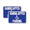 Signmission Handicapped Parking, 18'' X 24'' 2 Signs, Heavy Gauge Aluminum, 2PK A-1824-2PACK-24629 - alternate 1
