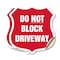 Signmission Driveway Shield Sign Do Not Block Drivew, 18 inch X 18 inch, Vinyl Decal, 2PK SHI-D-2PACK-18-378 - alternate 1