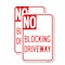 Signmission No Blocking Driveway, 18'' X 24'' 2 Signs, Heavy Gauge Aluminum, 2PK A-1824-2PACK-23854 - alternate 1