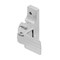 Prime-Line Storm and Screen Door Push Button Handle Set, Interior Latch 1-1/2 in. Hole Center, Silver K 50823 - alternate 5