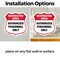 Signmission Restricted Area Shield Sign Authorized P, 4 inch X 4 inch, Vinyl Decal, 2PK SHI-D-2PACK-4-456 - alternate 3