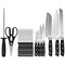 Our Table 18 Piece Stainless Steel Forged Triple Riveted Cutlery Block Set in Black 131634.18 - alternate 4
