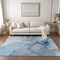 Homeroots 3' X 5' Blue and Ivory Abstract Washable Non Skid Indoor Outdoor Area Rug 559679 - alternate 4