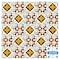Homeroots 7" x 7" Snowflake and Diamond Peel and Stick Removable Tiles 400492 - alternate 1