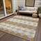 Homeroots 10' X 14' Gold Copper And Ivory Geometric Washable Indoor Outdoor Area Rug 597901 - alternate 7