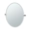 Gatco Elevate 32" Frameless Oval Mirror, Chrome 4059LG - alternate 1
