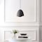Jonathan Y Luella 11.75" 1-Light Bohemian Coastal Adjustable Plaster-Look Organic Scalloped Dome Metal LED Pend JYL9209B - alternate 5