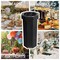 Happimess Fleur 25-Gallon Disposable Corrugated Cardboard Event Trash Can, Recycling Bin, Charcoal Black, 2PK HPM1300D-SET2 - alternate 1