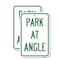 Signmission Park at Angle, 12'' X 18'' 2 Signs, Heavy Gauge Aluminum, 2PK A-1218-2PACK-23497 - alternate 1