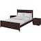 Homeroots Three Piece Oak Solid Wood Bedroom Set 523714 - alternate 5