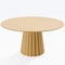 Homeroots 60" Brown Solid Wood Pedestal Base Round Top Dining Table 721027 - alternate 4