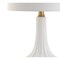 Jonathan Y Parker 21.5" Contemporary Traditional Ceramic/Metal Gourd LED Table Lamp, Brass/White JYL1030A - alternate 6