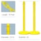 Mr. Chain Yellow Medium Duty Stanchion & Chain Kit (2-Pack) 71102-2 - alternate 1