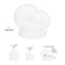 Smarty Had A Party Clear Vintage Round Disposable Plastic Dinnerware  Set (120 Dinner Plates+120 Salad Plates), 240PK 860CVP-CASE - alternate 5