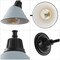 Jonathan Y Croydon 9.63" 1-Light Farmhouse Industrial Iron LED Gooseneck Arm Outdoor Sconce, Matte Silver Blue JYL7612K - alternate 4