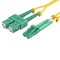 Sanoxy 3m/10ft OS2 LC to SC APC Duplex Corning High-Performance OS2 Duplex Single-Mode Fiber Optic Cable FB111-9203 - alternate 1