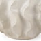 Homeroots 9" Cream Sculptural Ceramic Table Vase 608342 - alternate 3