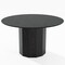 Homeroots 52" Black Solid Wood Pedestal Base Round Top Dining Table 721052 - alternate 1