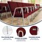 Flash Furniture Burgundy Fabric Stackable Church Chair with Arms XU-DG-60156-BUR-GG - alternate 7