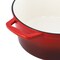 Megachef 2.7 Quart Round Enameled Cast Iron Casserole in Gradient Red 750124508M - alternate 3