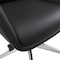 Leisuremod Summit High-Back Office Chair in Faux Leather & Aluminum Frame with Swivel & Tilt, Black SOT21BLL - alternate 3