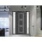 Vdomdoors Front Exterior Prehung Metal-Plastic Door, Manux 8661 Antracite Grey, 2 Side Sidelite Transoms, Off MANUX8661EXD-ANT-W16+36+16xH80-LH - alternate 2