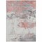 Homeroots 8' X 10' Coral And Gray Abstract Washable Indoor Outdoor Area Rug 617719 - alternate 8