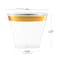 Smarty Had A Party 9 oz. Clear with Metallic Gold Rim Round Disposable Plastic Cups (240 Cups), 240PK 529G-CASE - alternate 5