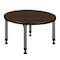 Regency Round Kee Height Adjustable Classroom Activity Table, 30 in W, 30 in L, Neo Walnut TB30RNDNWAPGY - alternate 5