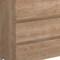 Homeroots 28" Oak Wood Freestanding Bathroom Vanity With White Sink And Three Drawers 624140 - alternate 3