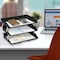 Acrimet Facility 3 Tier Letter Tray Side Load Letter Size A4 Desktop File Organizer Plastic Black 255.4 - alternate 4