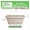 Ecoquality 34oz Rectangular Sugarcane Container With Sugarcane Lid, Compostable Bowl For Meals, 50PK EQCRTBWSL34-50 - alternate 5
